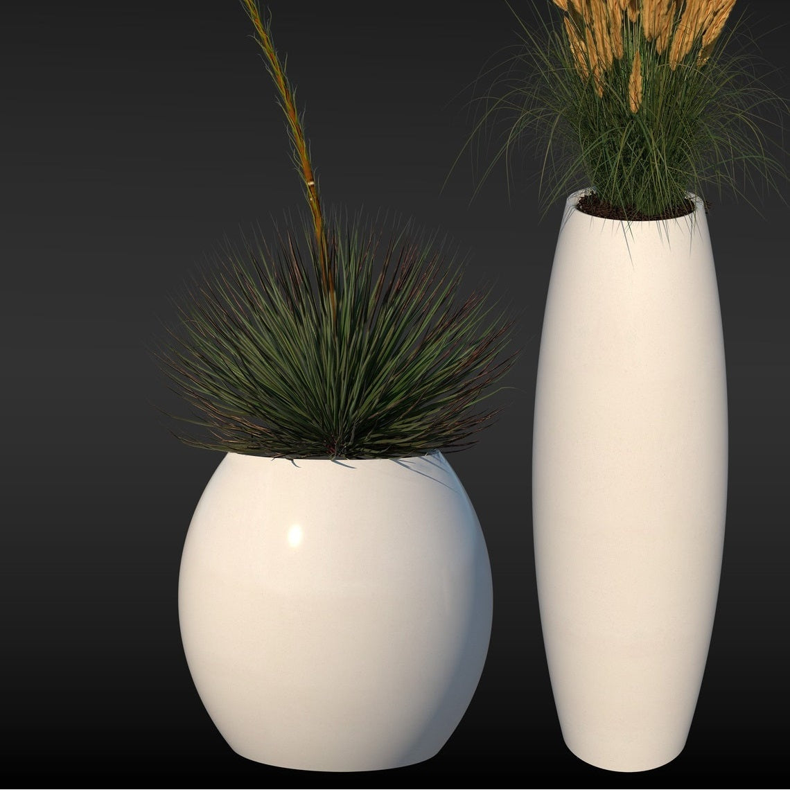 concrete pots for plants large Delicate